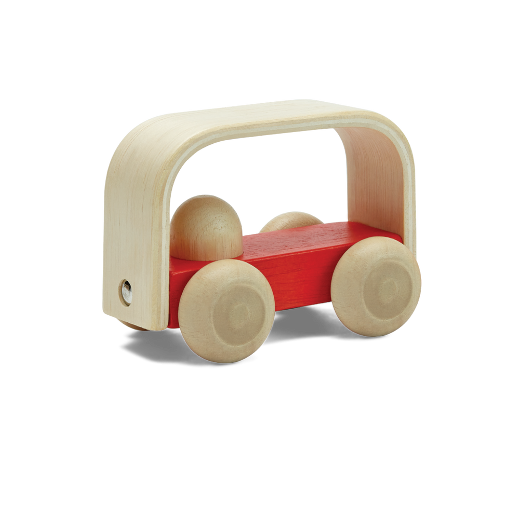 Plantoys Vroom Bus Rood *