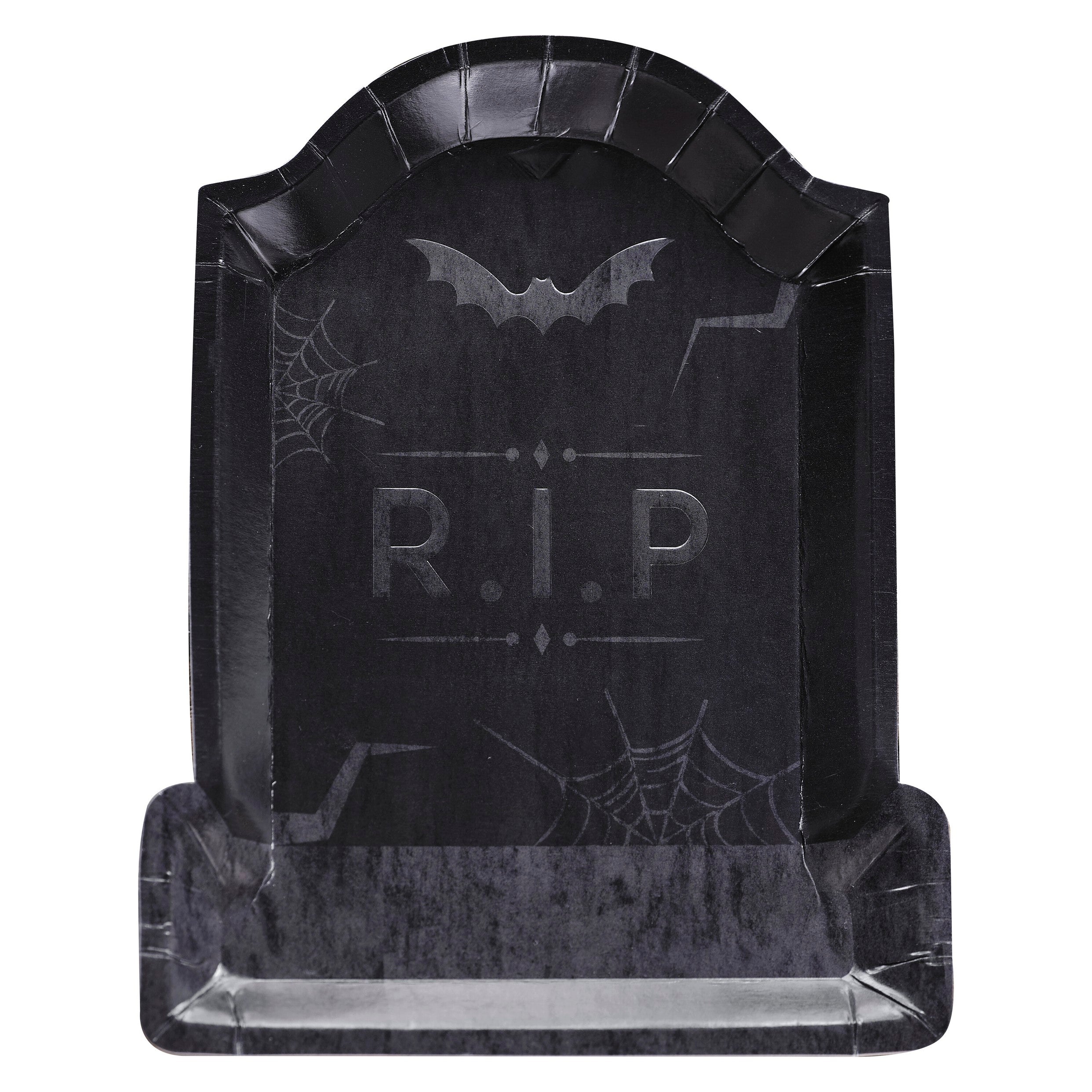 * Ginger Ray Set 8 kartonnen bordjes | Halloween Tombstone