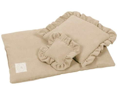 Cotton & Sweets bedset voor poppenbedje Cappuccino