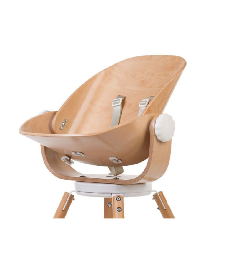 Childhome EVOLU - Wood Rock newborn seat naturel - white*
