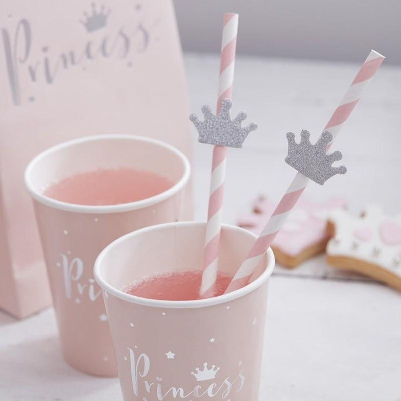 Set 16 papieren servetten Princess crown - DE GELE FLAMINGO - Kids concept store 