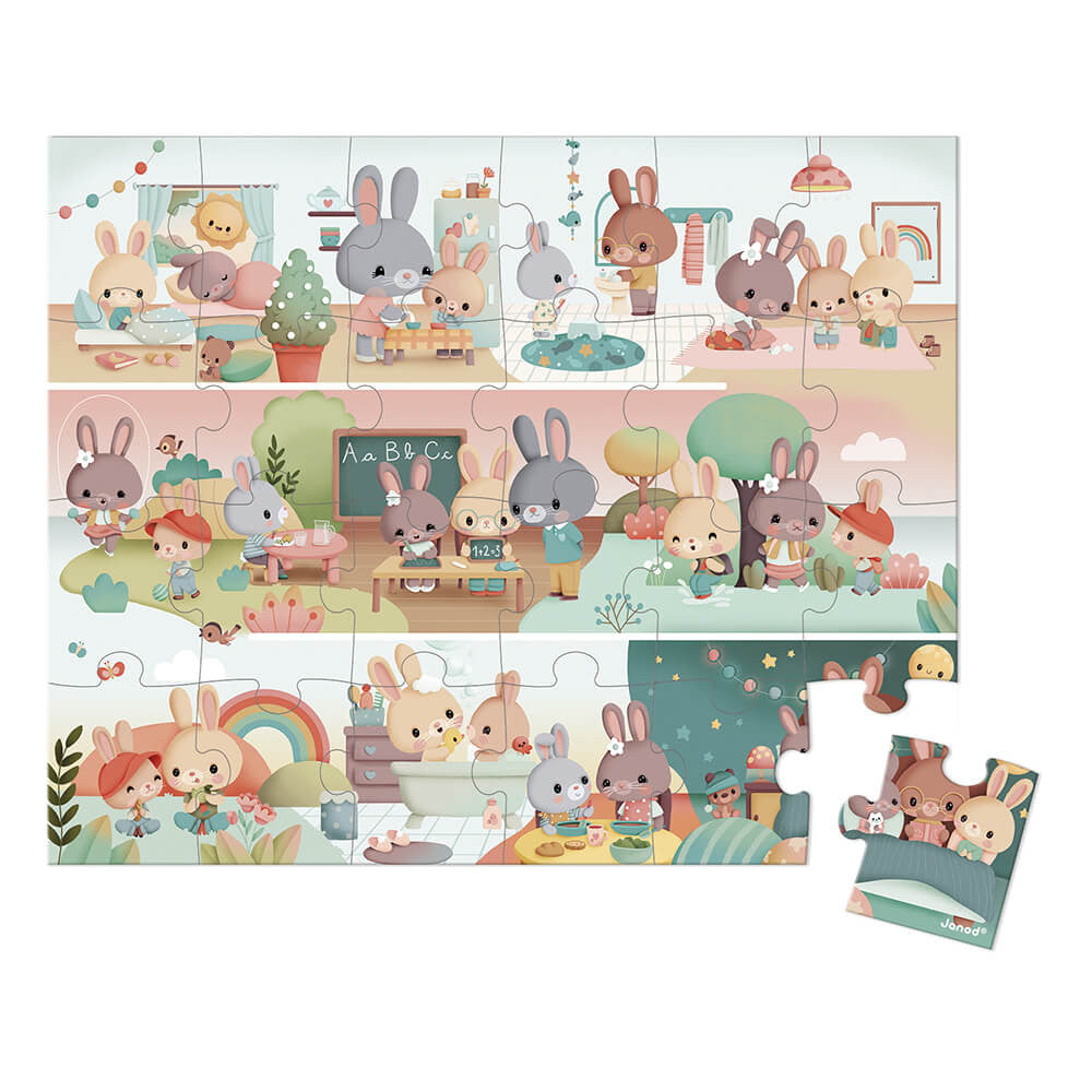 * Janod Kofferpuzzel 24 stukken | A day