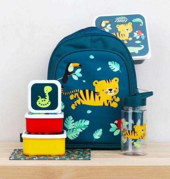 A Little Lovely Company Lunch & Snack Box Set | Jungle Tiger