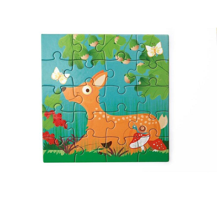 Scratch Puzzel Magneetset To Go | Bosdieren *