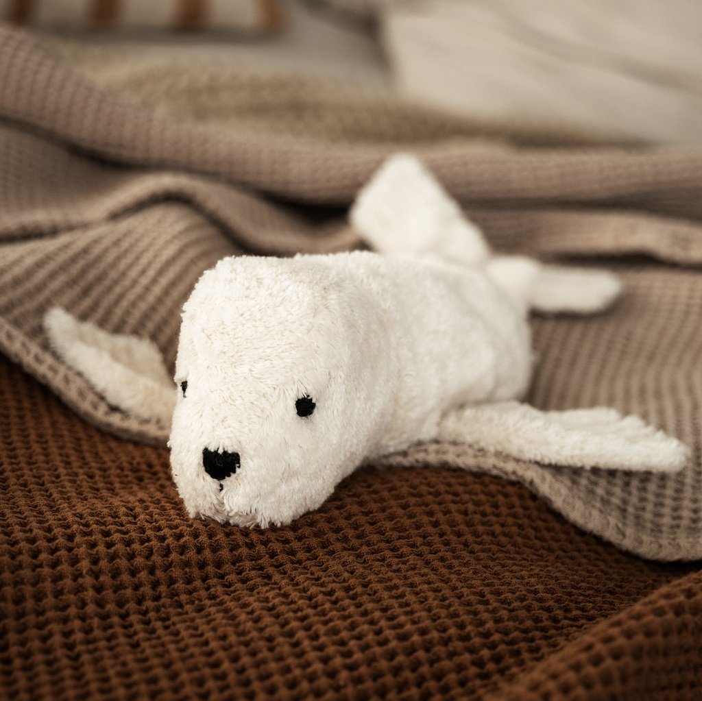 Knuffel Warmtekussen Met Kersenpitjes | Zeehondje Small White