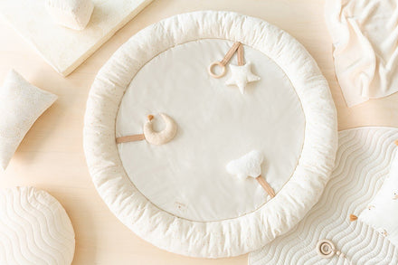 *  Nobodinoz Growing Green Baby Activity Nest Speeltapijt | Sky