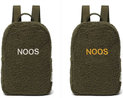 Studio Noos Gepersonaliseerde Rugzak Chunky Mini Backpack Green Met Naam