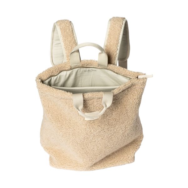 Studio Noos Chunky Teddy Rugzak Volwassenen | Ecru Teddy