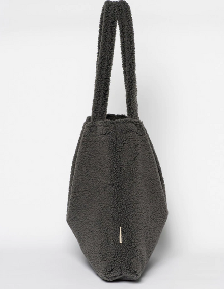 Studio Noos Mom Bag | Dark Grey Chunky Teddy  *