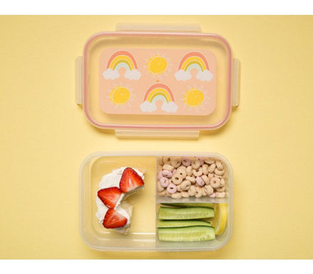 SugarBooger Lunch Box Bento Met Vakjes | Rainbows & Sunshine