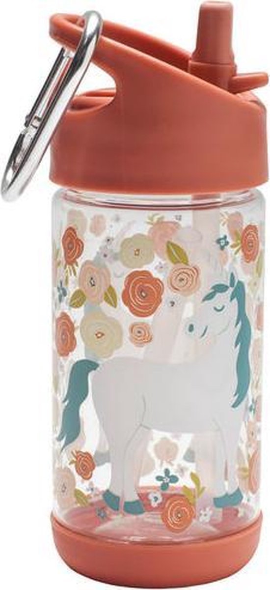 SugarBooger Handige Flip & Sip Tritan Drinkfles Unicorn