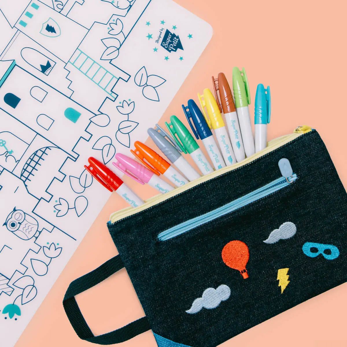 * Super Petit 10 Markers Voor Placemat