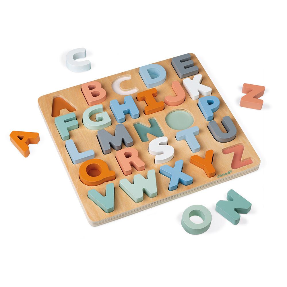 * Janod Alfabetpuzzel + krijtbord