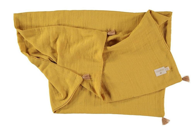 Nobodinoz dekentje 100x70cm Treasure summer blanket - Farniente Yellow