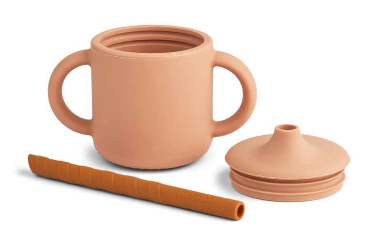 Liewood Cameron Sippy Cup | Mustard / Tuscany Rose Mix