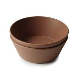 Mushie Set 2 Bowls Rond | Caramel