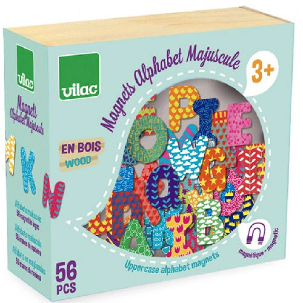 Vilac Houten Magneetsets Hoofdletters (56st)