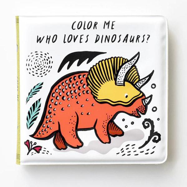 Wee Gallery Baby badboekje Who Loves Dinosaurs?
