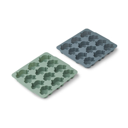Liewood Sonny Ice Cube Tray 2-pack | Peppermint/ Whale Blue Mix*
