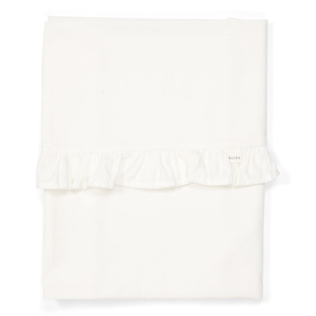 zzz Koeka Wieglaken Ruffle Warm White