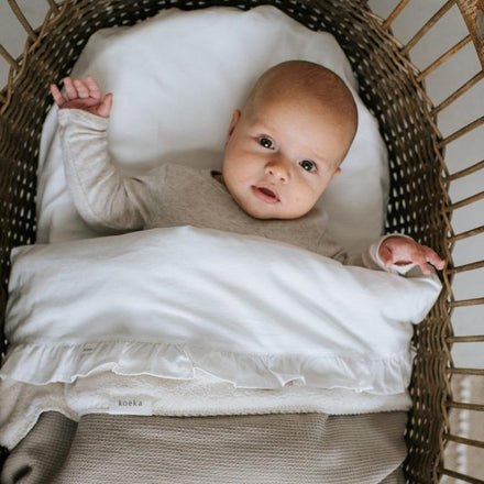 zzz Koeka Wieglaken Ruffle Warm White