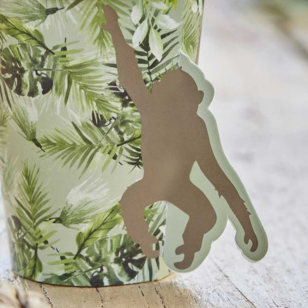 Set 8 kartonnen bekertjes | Jungle  *