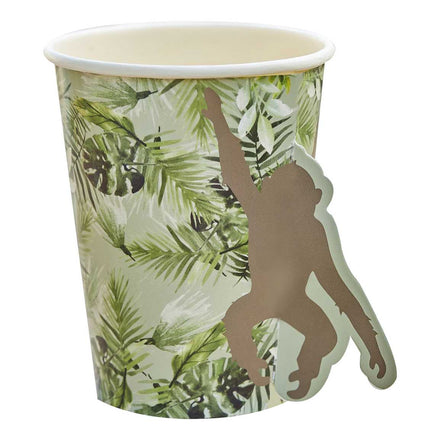 Set 8 kartonnen bekertjes | Jungle  *