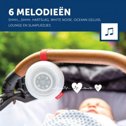 Zazu Draagbaar Muziekdoosje Baby Soother Met Rustgevende Geluiden | Suzy De Susher