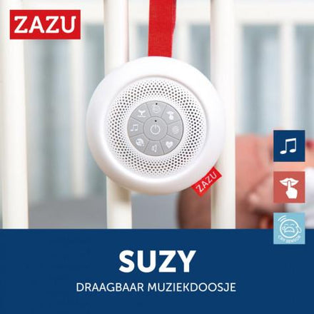 Zazu Draagbaar Muziekdoosje Baby Soother Met Rustgevende Geluiden | Suzy De Susher