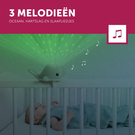 Zazu Projector Met Rustgevende Melodieën Wally De Walvis | Grijs