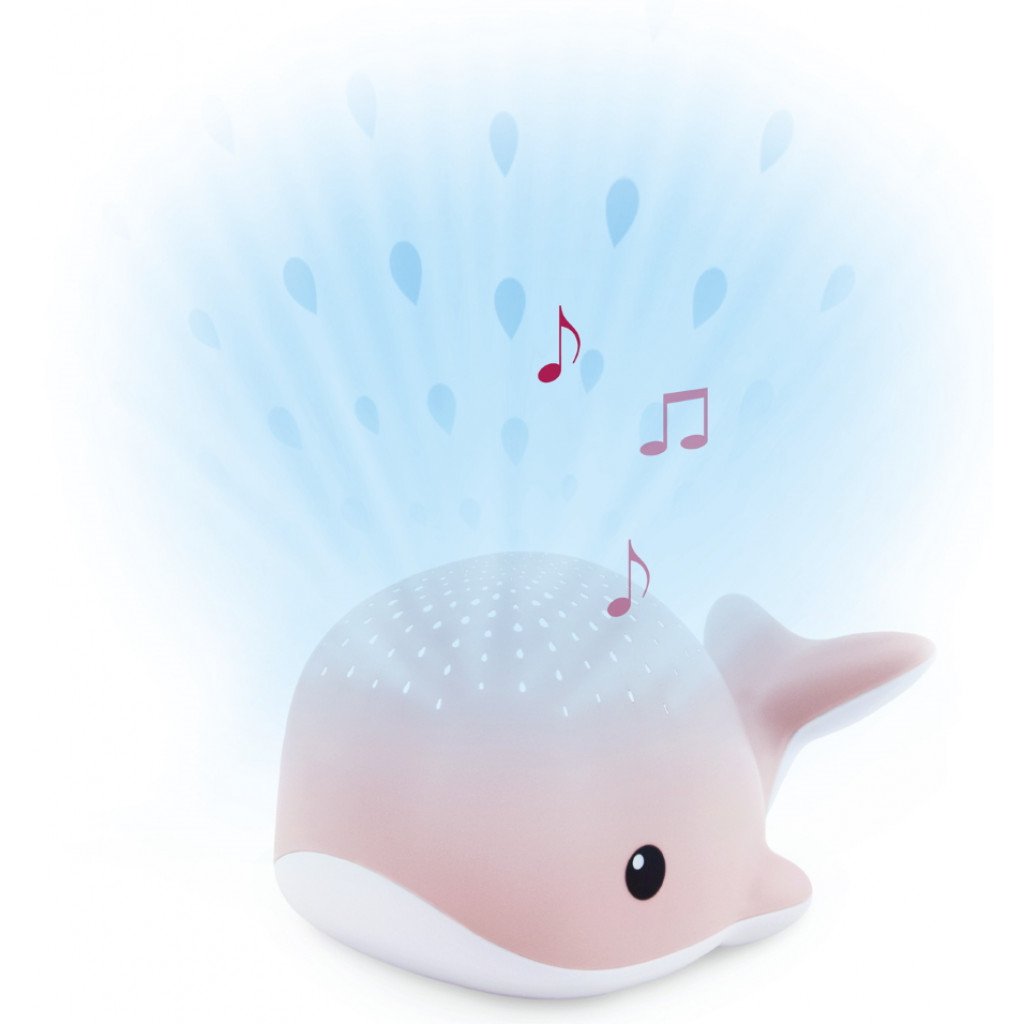 Zazu Projector Met Rustgevende Melodieën Wally De Walvis | Roze