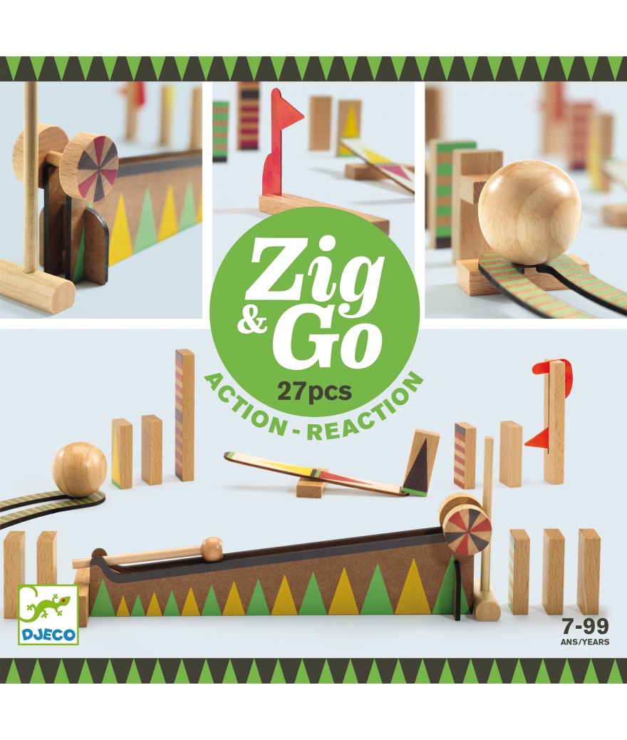 Djeco Zig & Go Parcours 27PCS Big Ball